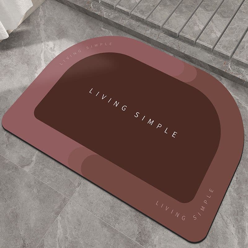image-Bath Mat Entrance Door Mat Super Absorbent Bathroom Mats Quick Drying Bathroom Carpet Modern Simple Non-Slip Floor Mats Home