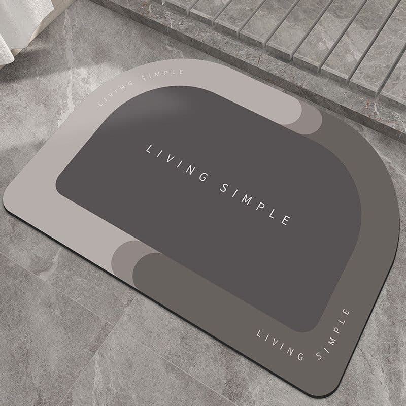 image-Bath Mat Entrance Door Mat Super Absorbent Bathroom Mats Quick Drying Bathroom Carpet Modern Simple Non-Slip Floor Mats Home