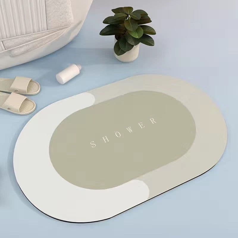 image-Bath Mat Entrance Door Mat Super Absorbent Bathroom Mats Quick Drying Bathroom Carpet Modern Simple Non-Slip Floor Mats Home