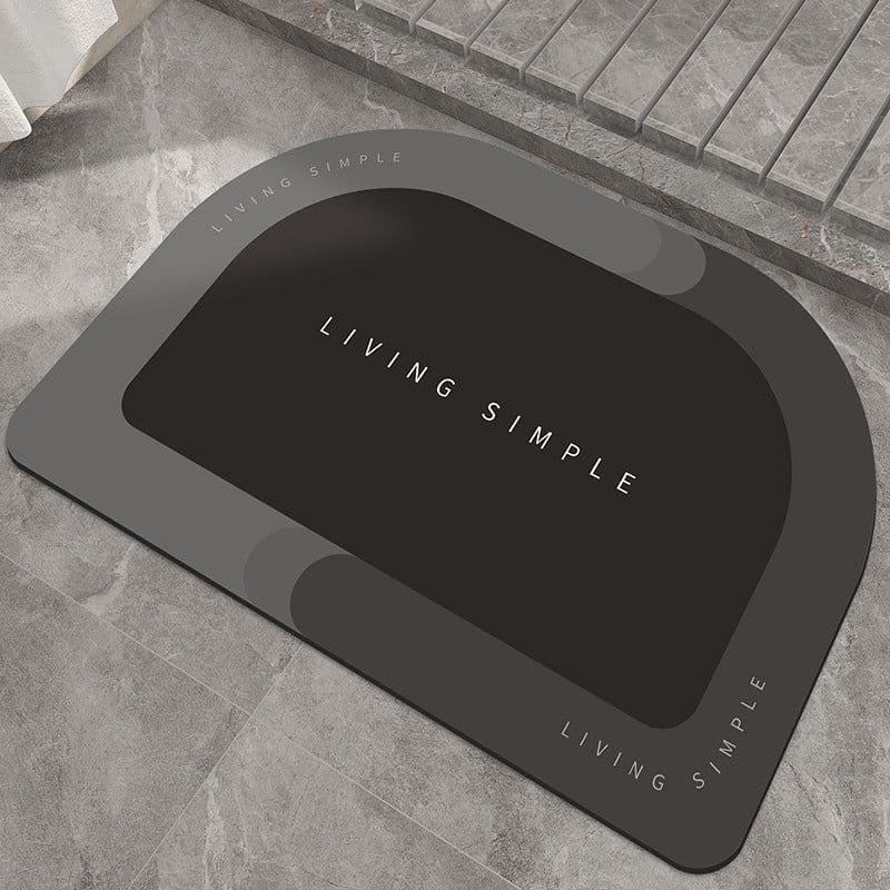 image-Bath Mat Entrance Door Mat Super Absorbent Bathroom Mats Quick Drying Bathroom Carpet Modern Simple Non-Slip Floor Mats Home