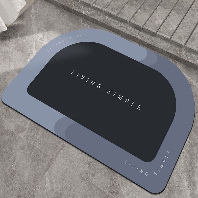 image-Bath Mat Entrance Door Mat Super Absorbent Bathroom Mats Quick Drying Bathroom Carpet Modern Simple Non-Slip Floor Mats Home