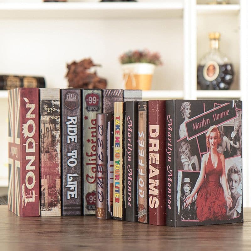 image-Retro Make Old Decorations Fake Books Decorate Books Ornaments
