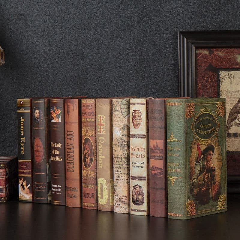 image-Retro Make Old Decorations Fake Books Decorate Books Ornaments