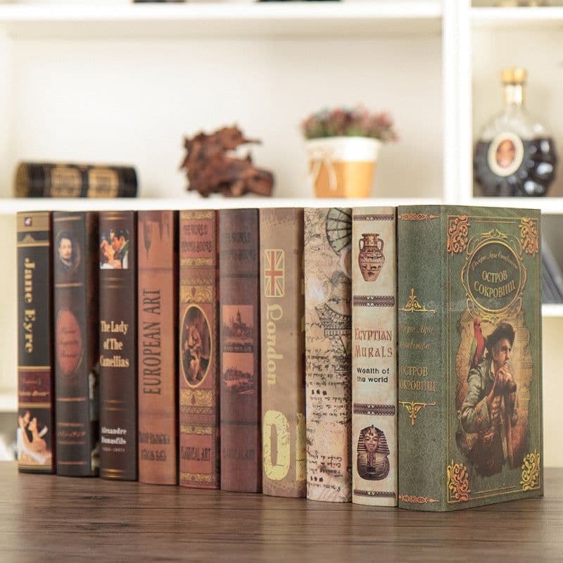 image-Retro Make Old Decorations Fake Books Decorate Books Ornaments