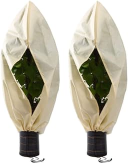image-Plant Cover Winter Warm Cover Tree Plant Protecting Bag Nonwoven Frost Protection For Yard Garden Plants Small Tree Against Cold