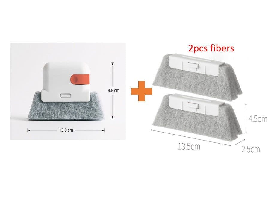 image-Creative Groove Cleaning Brush Quickly Clean All Corners And Gaps Detachable Door Window Track Cleaning Brushes