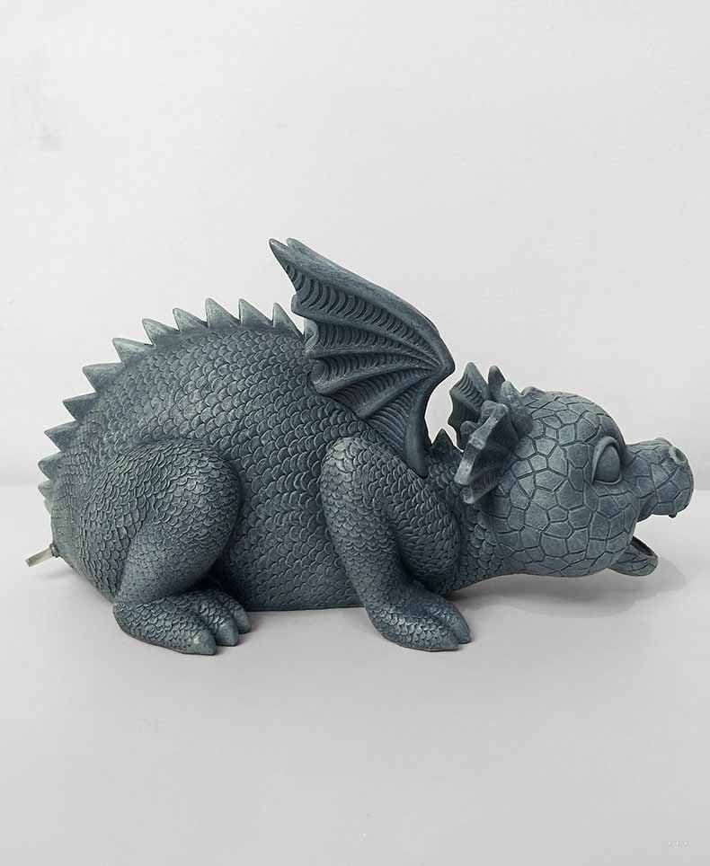 image-Creative Dinosaur Statue Cute Animals Resin Crafts Fountain Ornament For Home Garden Courtyard Decoration Xqmg Garden Statues