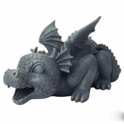 image-Creative Dinosaur Statue Cute Animals Resin Crafts Fountain Ornament For Home Garden Courtyard Decoration Xqmg Garden Statues
