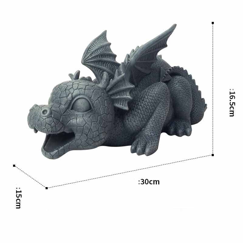 image-Creative Dinosaur Statue Cute Animals Resin Crafts Fountain Ornament For Home Garden Courtyard Decoration Xqmg Garden Statues