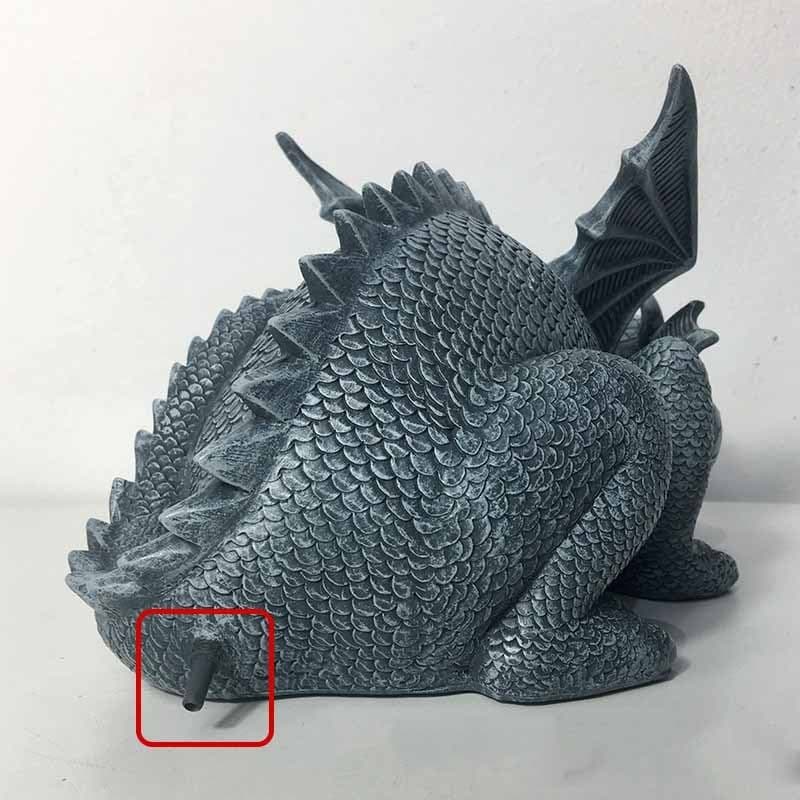 image-Creative Dinosaur Statue Cute Animals Resin Crafts Fountain Ornament For Home Garden Courtyard Decoration Xqmg Garden Statues