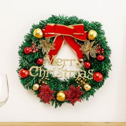image-Creative Christmas Door Wreath Christmas Decoration Artificial Garland Wreaths For Car Home Window Wall Decoration