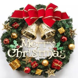 image-Creative Christmas Door Wreath Christmas Decoration Artificial Garland Wreaths For Car Home Window Wall Decoration
