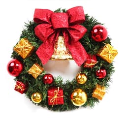 image-Creative Christmas Door Wreath Christmas Decoration Artificial Garland Wreaths For Car Home Window Wall Decoration