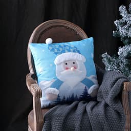 image-Christmas Decorations Santa Claus Snowman Luminous Illuminated Pillowcase Pillowcase Christmas Pillowcase Two-piece Set