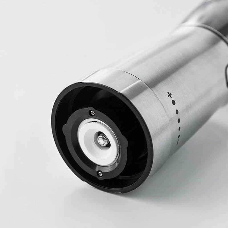 image-Electric Coffee Grinder Stainless Steel Adjustable Hand Grinder Coffee Machine Coffee Bean Burr Grinders Mill Kitchen Tool