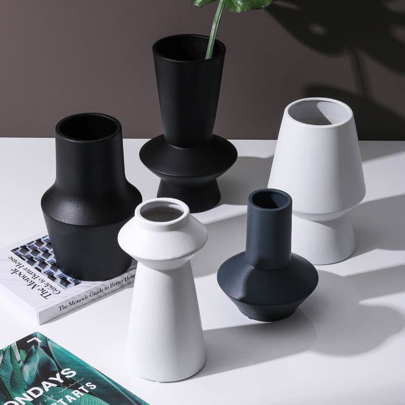 image-Living Room TV Cabinet Hydroponic Ceramic Vase