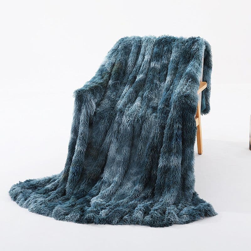 image-Warm Fluffy Shaggy Throw Blanket Bedspread Faux Fur Sofa Nap Blanket Bed Cover