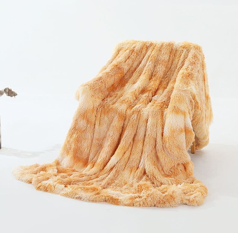 image-Warm Fluffy Shaggy Throw Blanket Bedspread Faux Fur Sofa Nap Blanket Bed Cover