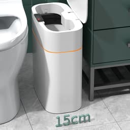 image-Smart Trash Can With Lid For Bedroom And Living Room Kitchen Storage Box Trash Can Induction Small Car Box Automatic Smart Dustbin Smart Trash Bin