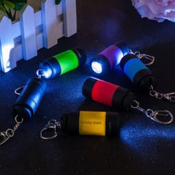 image-Multicolor Mini Torch USB Rechargeable Flashlight Small Pocket Light Portable Hand Lamp Waterproof Outdoor Hand Lamp