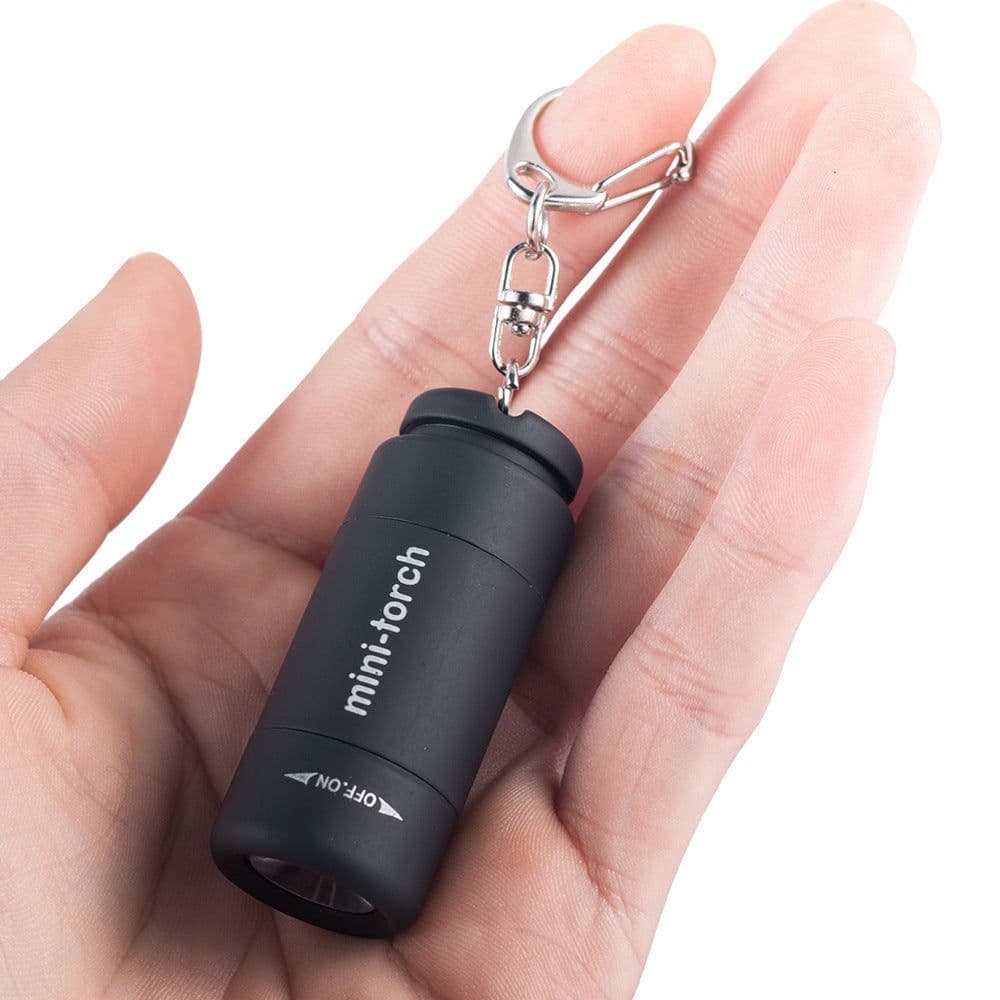 image-Multicolor Mini Torch USB Rechargeable Flashlight Small Pocket Light Portable Hand Lamp Waterproof Outdoor Hand Lamp