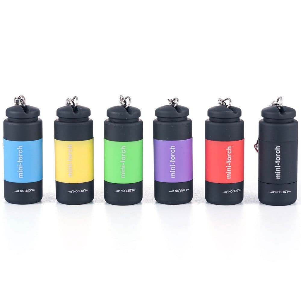 image-Multicolor Mini Torch USB Rechargeable Flashlight Small Pocket Light Portable Hand Lamp Waterproof Outdoor Hand Lamp