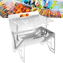 image-Outdoor Portable Single Grill Stainless Steel Grill