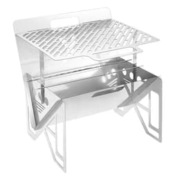 image-Outdoor Portable Single Grill Stainless Steel Grill