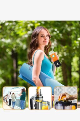 image-Rechargeable Portable Juicer Electric Mixer