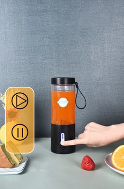 image-Rechargeable Portable Juicer Electric Mixer