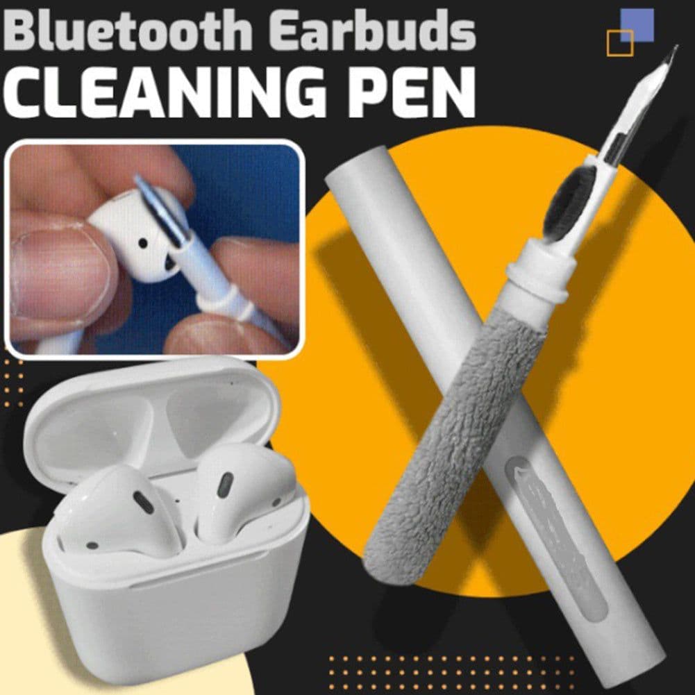 image-Bluetooth Earbuds Soft Cleaning Brush Wireless Earphone Washing Headphone Earplugs Cleaner Pen