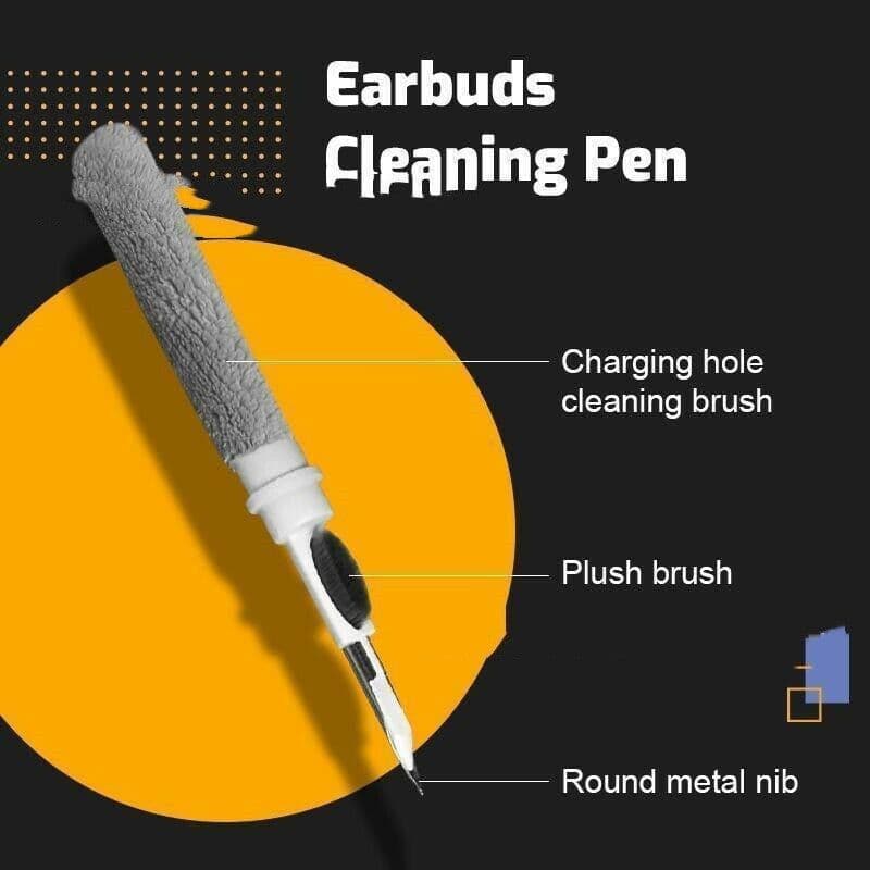 image-Bluetooth Earbuds Soft Cleaning Brush Wireless Earphone Washing Headphone Earplugs Cleaner Pen