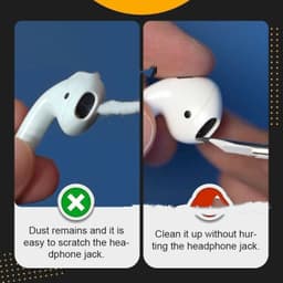 image-Bluetooth Earbuds Soft Cleaning Brush Wireless Earphone Washing Headphone Earplugs Cleaner Pen