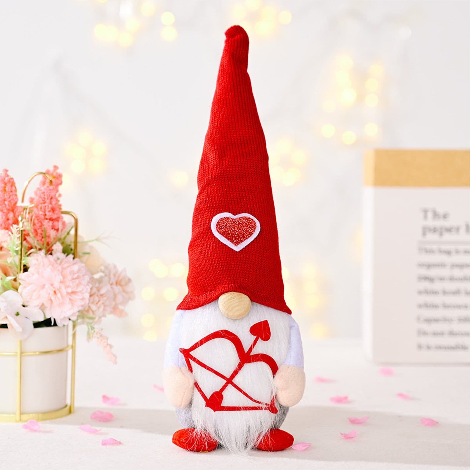 image-Valentine'S Day Christmas Love Decoration Handmade Plush Doll Toy Mother'S Day Doll Decoration Holiday Gift