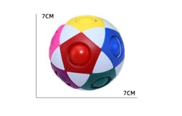 image-Decompression Soccer Rainbow Ball Magic Cube 12-hole Intellectual Toys Decompression Ball Magic Ball Small Toys