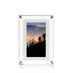 image-Digital Picture Frame Acrylic Video Player Digital Photo Frame Vertical Display With 1GB And Battery Type C Video Frame Gift For Loved