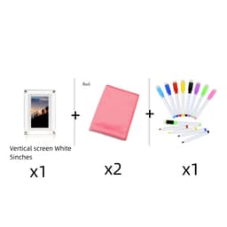 image-Digital Picture Frame Acrylic Video Player Digital Photo Frame Vertical Display With 1GB And Battery Type C Video Frame Gift For Loved
