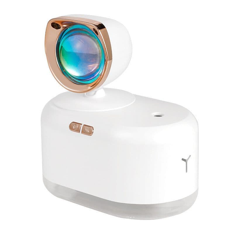 image-2 In 1 Mini Wireless Sunset Lamp Air Humidifier 300ML Fog Sprayer Humidifiers Ambient Light Mute Mist Maker For Home Decor Office