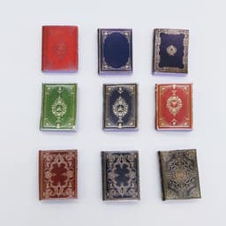 image-Mini Doll House Classic Books Pocket Home Accessories