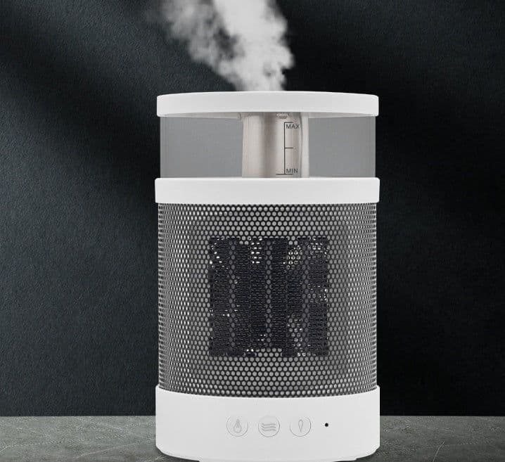 image-3 In 1 Space Heater Winter Fast Heating Electric Warmer Heating Fans Colorful Night Lights Small Heaters 400ML Air Humidifier