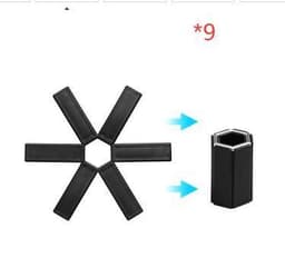 image-Foldable Pan Mat Sturdy Heat Resistant ABS Heat-insulated Anti-slip Anti-scald Pot Placemat For Kitchen Insulation Pads