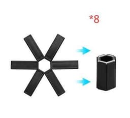 image-Foldable Pan Mat Sturdy Heat Resistant ABS Heat-insulated Anti-slip Anti-scald Pot Placemat For Kitchen Insulation Pads