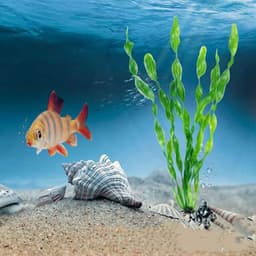 image-Aquarium Fish Tank Decoration Plastic Plants
