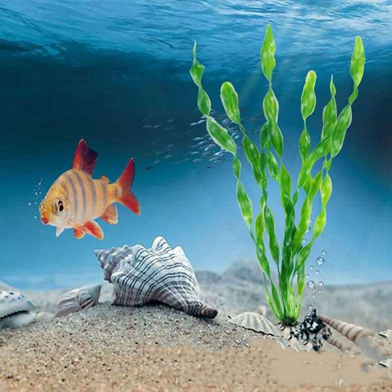 image-Aquarium Fish Tank Decoration Plastic Plants