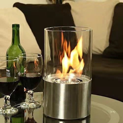 image-Tabletop Fire Pit Concrete Rubbing Alcohol Indoor Fire Bowl Mini Fireplace Outdoor Decor Portable Table Top Chiminea Meditation Isopropyl