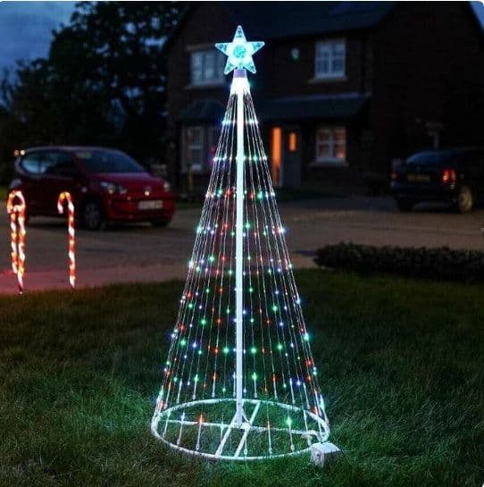 image-Multi Color LED Animated Outdoor Christmas Tree Lights Christmas Lights Christmas Garden Countryard Decorations