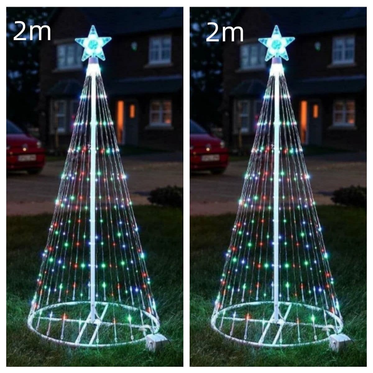 image-Multi Color LED Animated Outdoor Christmas Tree Lights Christmas Lights Christmas Garden Countryard Decorations