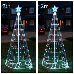 image-Multi Color LED Animated Outdoor Christmas Tree Lights Christmas Lights Christmas Garden Countryard Decorations