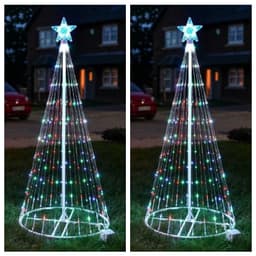 image-Multi Color LED Animated Outdoor Christmas Tree Lights Christmas Lights Christmas Garden Countryard Decorations