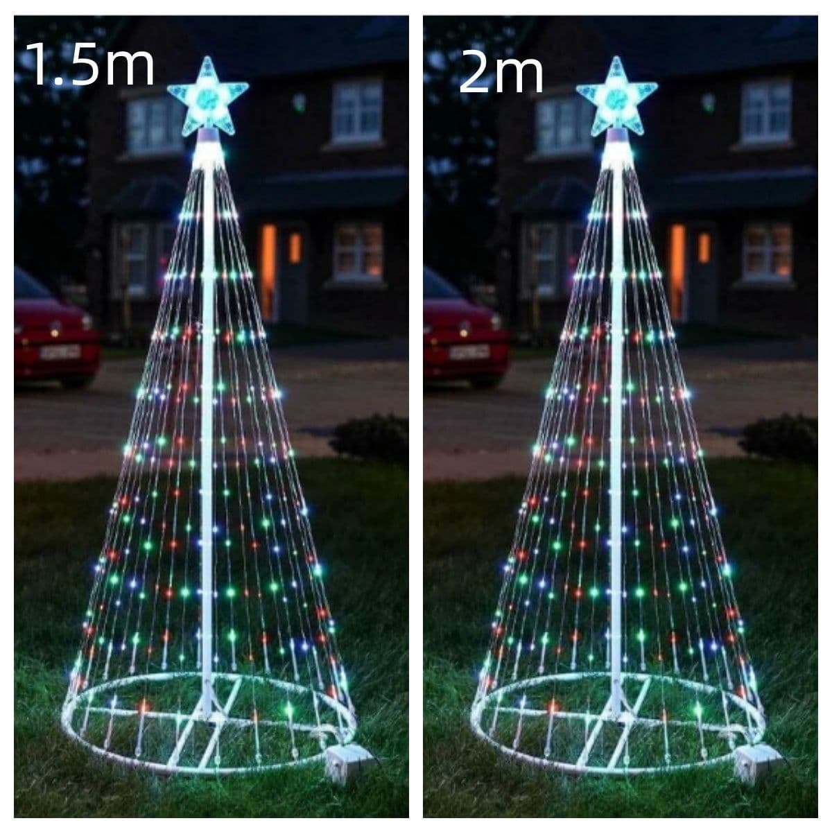 image-Multi Color LED Animated Outdoor Christmas Tree Lights Christmas Lights Christmas Garden Countryard Decorations